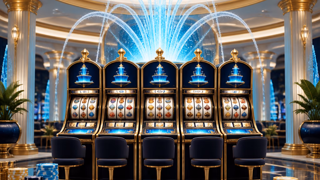 Fountain Casino slots lobby illustration
