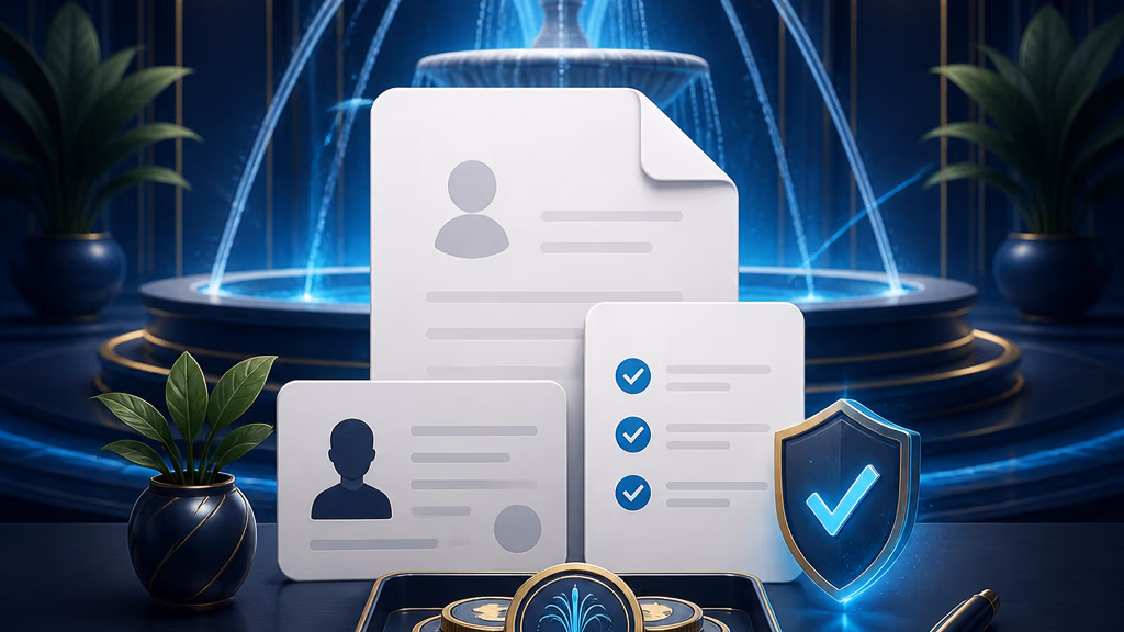 Fountain Casino withdrawal verification illustration